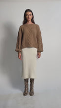 Load and play video in Gallery viewer, VAIDA SWEATER | CAMEL
