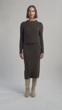 Load and play video in Gallery viewer, AMARA SWEATER | DARK OLIVE
