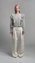 Load and play video in Gallery viewer, ELINA SWEATER | PALE GREY MELANGE
