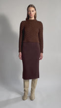 Load and play video in Gallery viewer, AMARA SWEATER | ESPRESSO
