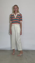 Load and play video in Gallery viewer, NINA STRIPE POLO
