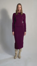 Load and play video in Gallery viewer, AVA SWEATER | MERLOT
