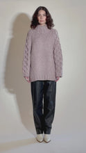 Load and play video in Gallery viewer, CAILIN SWEATER | MELANGE PINK
