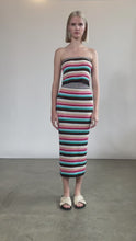 Load and play video in Gallery viewer, CARRIE MULTI STRIPE TUBE SKIRT
