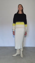 Load and play video in Gallery viewer, SONIA COLOR-BLOCK SWEATER

