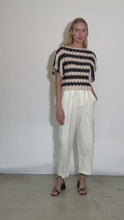 Load and play video in Gallery viewer, EVER CROCHET STRIPE TOP
