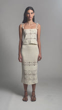 Load and play video in Gallery viewer, IOLA CROCHET TOP | IVORY
