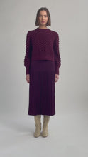 Load and play video in Gallery viewer, CAMILA SWEATER | MERLOT
