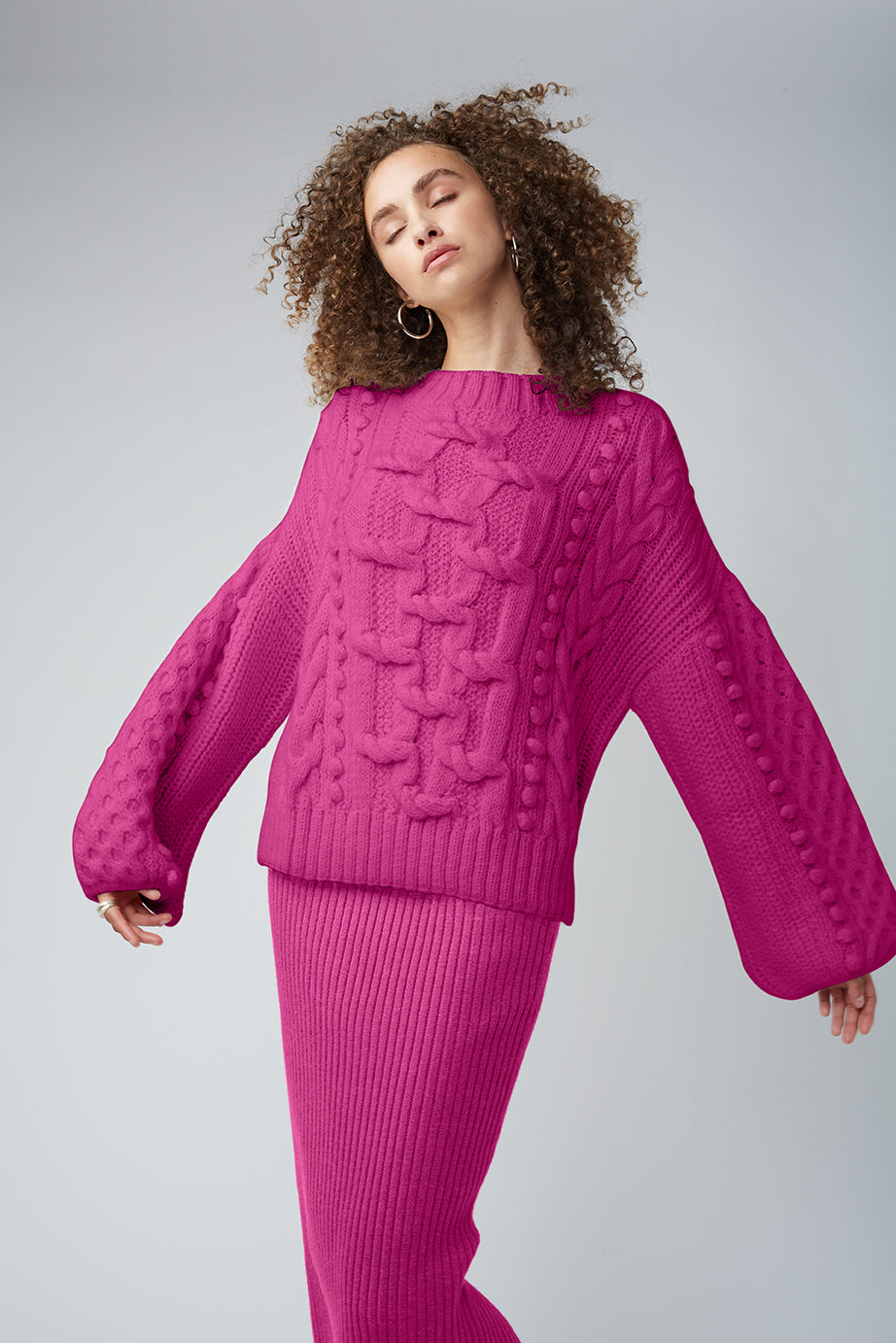 AURORA SWEATER PALE GREY MELANGE