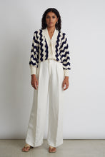 Load image into Gallery viewer, LUNA CARDI | IVORY + NAVY
