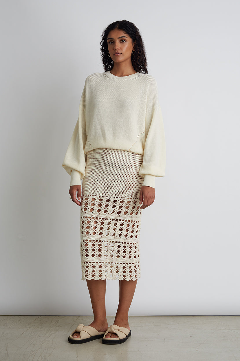 EMERY CROCHET SKIRT | IG ARCHIVE SALE | TWO LEFT: XS/S + M/L