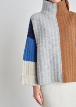 Load image into Gallery viewer, TALIA COLOR-BLOCK PONCHO | ARCHIVE
