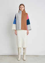 Load image into Gallery viewer, TALIA COLOR-BLOCK PONCHO | ARCHIVE

