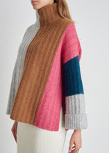 Load image into Gallery viewer, TALIA COLOR-BLOCK PONCHO | ARCHIVE
