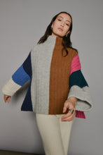 Load image into Gallery viewer, TALIA COLOR-BLOCK PONCHO | ARCHIVE
