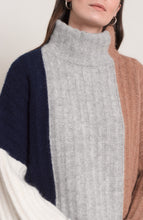 Load image into Gallery viewer, TALIA COLOR BLOCK PONCHO | ARCHIVE
